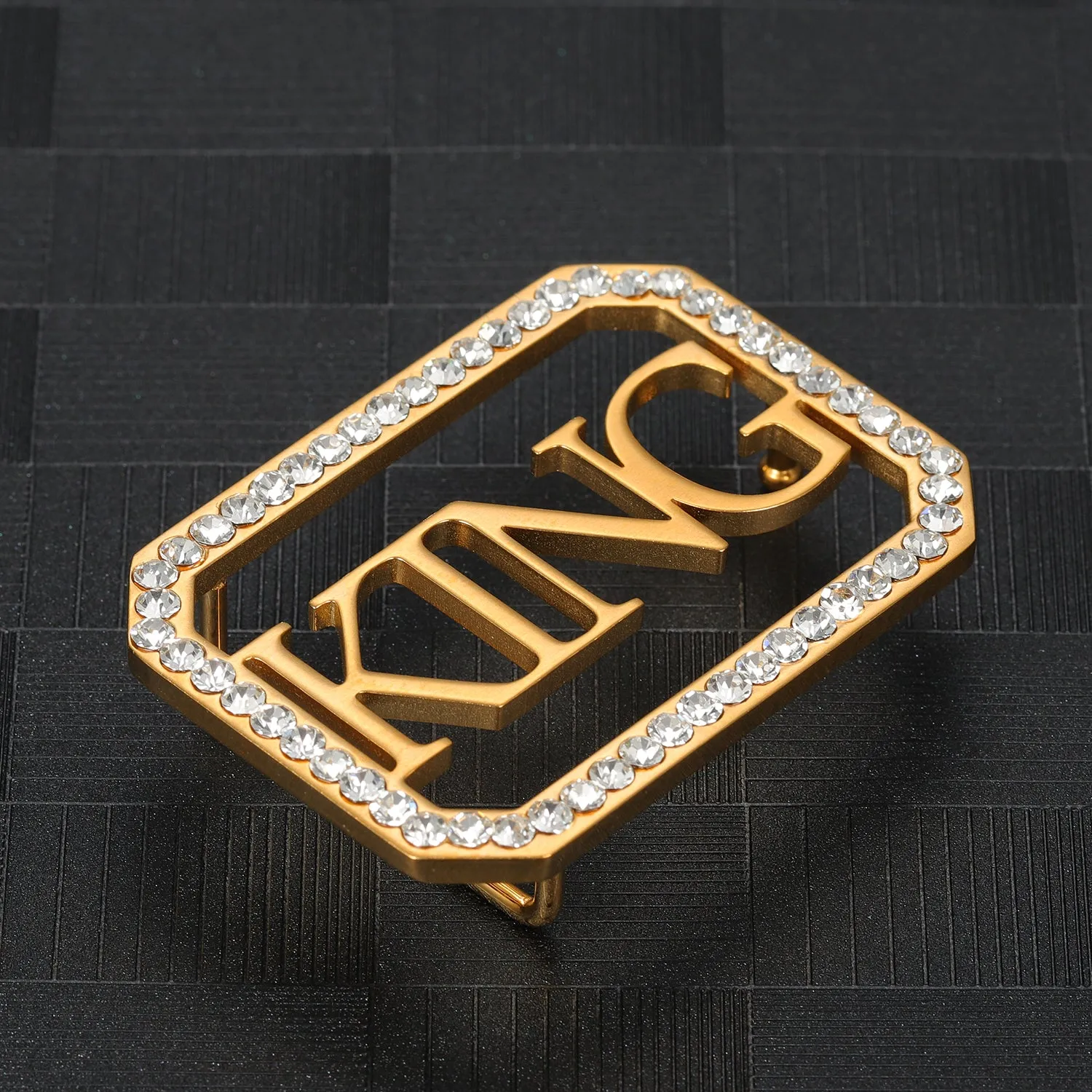 Diamond Square Custom Name Belt Buckle