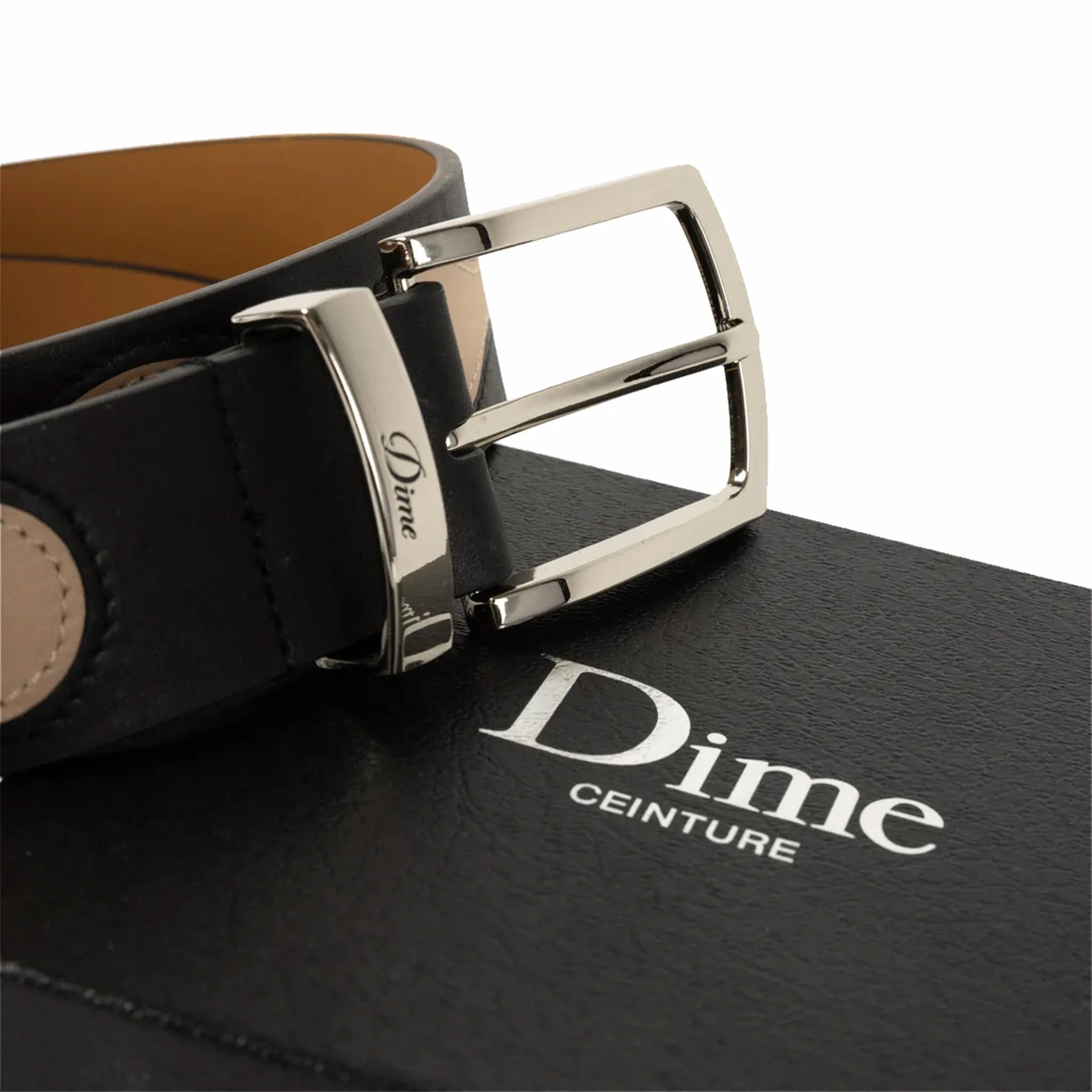 Dime Premium Leather Belt (Black)