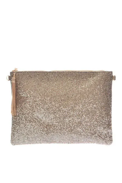 Elegant Gold Glitter Glamour Clutch