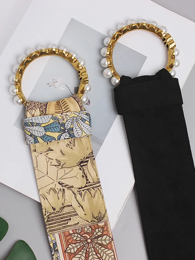 Elegant Vintage Print Cummerbunds Sash Belt