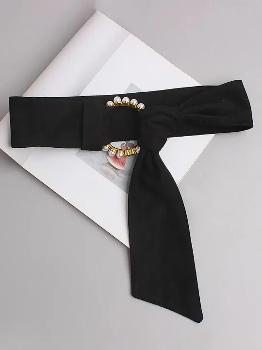 Elegant Vintage Print Cummerbunds Sash Belt