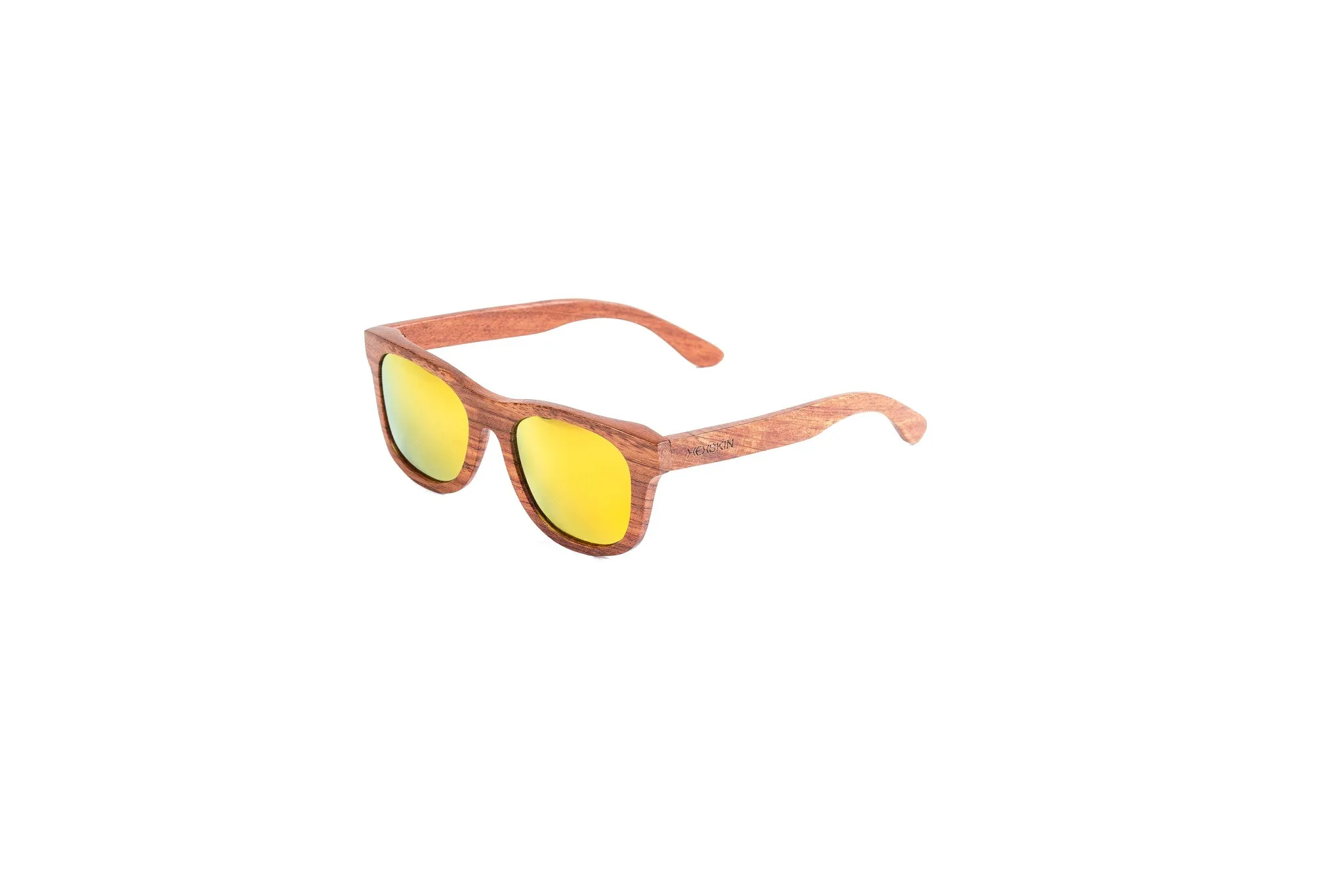 Eluthera Brown Wooden Frame Polarized Sunglasses w/ Yellow Lenses