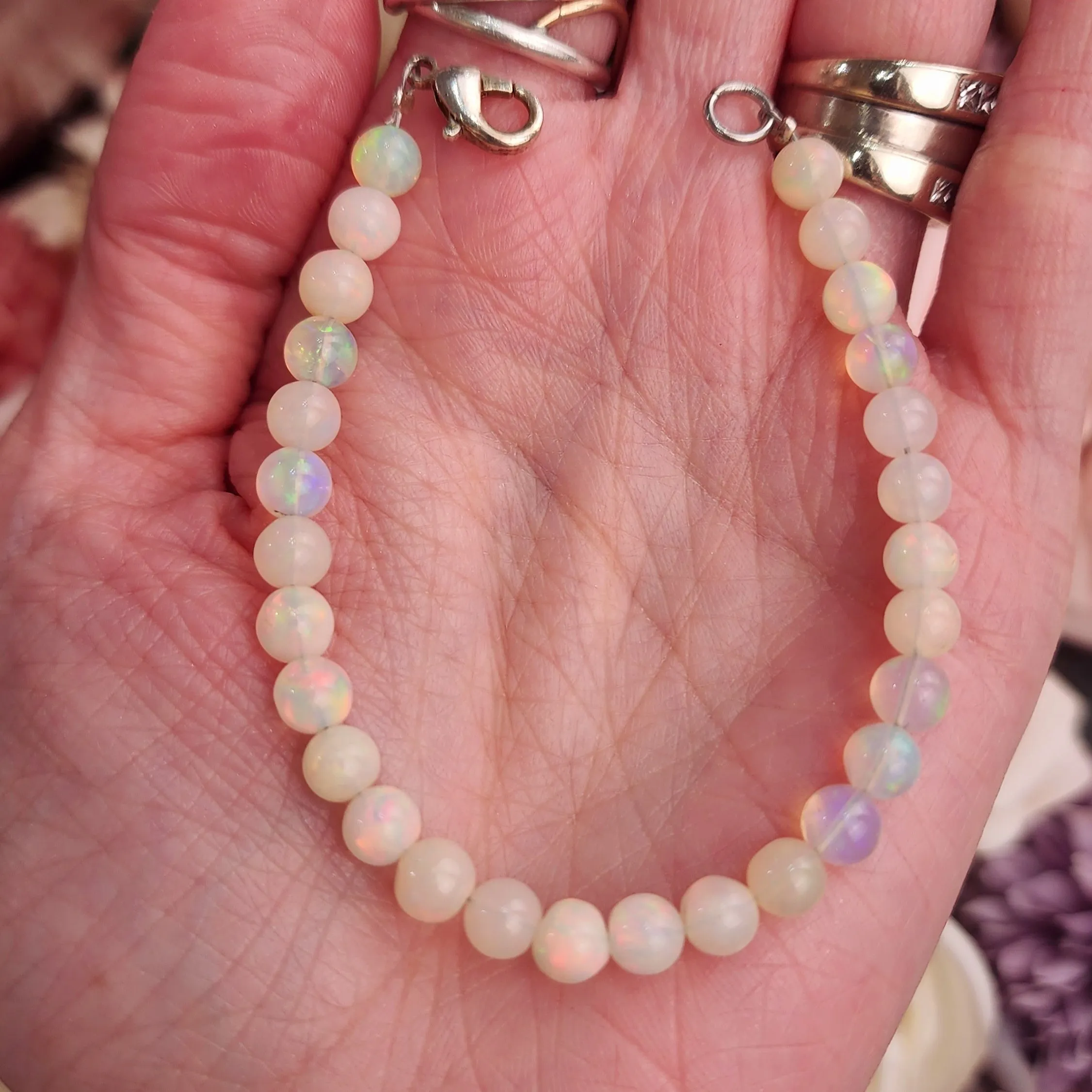 Ethiopian Opal Bracelet for Creativity, Joy and Self Discovery
