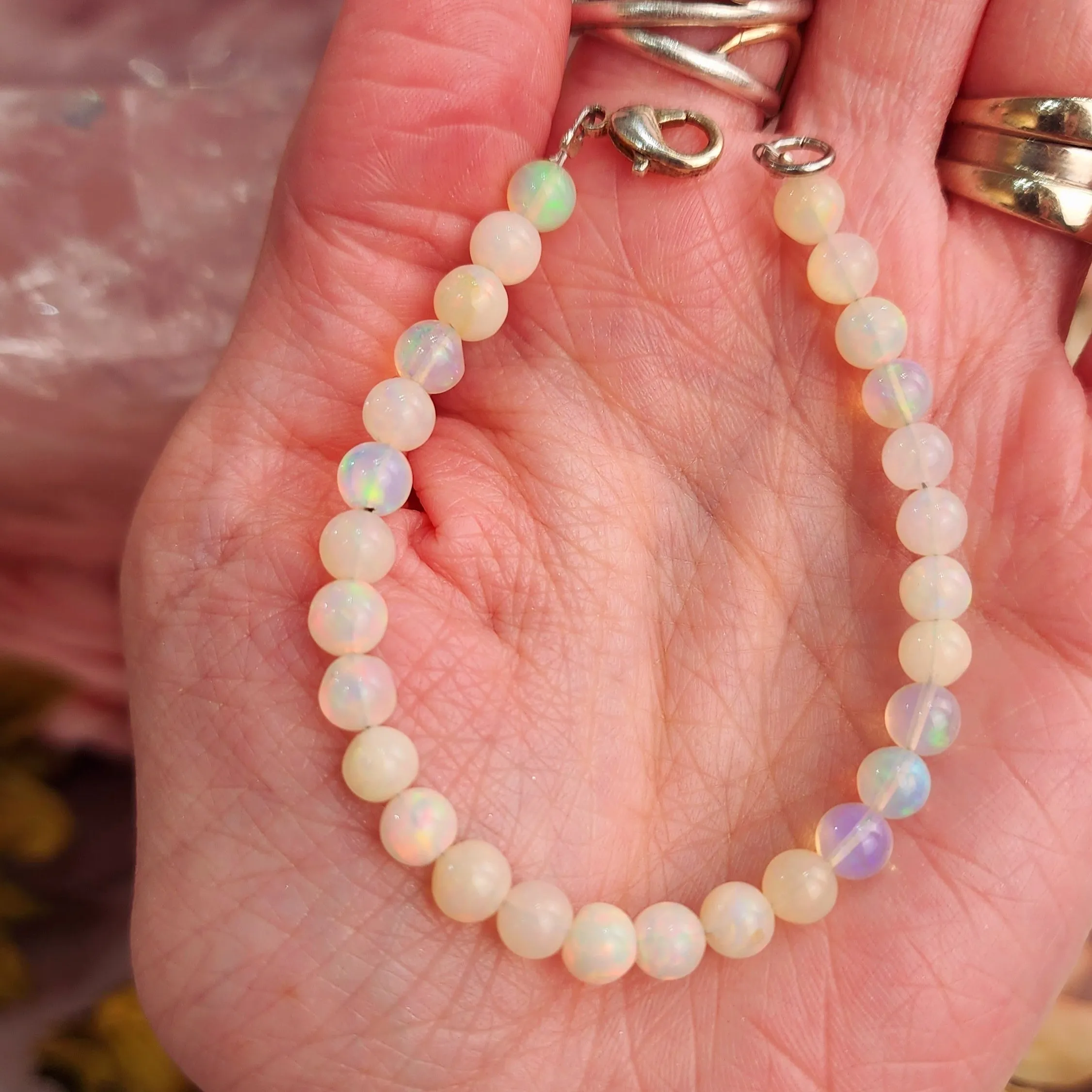 Ethiopian Opal Bracelet for Creativity, Joy and Self Discovery
