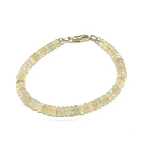 Ethiopian Opal gemstone beaded Bracelet, jewelry