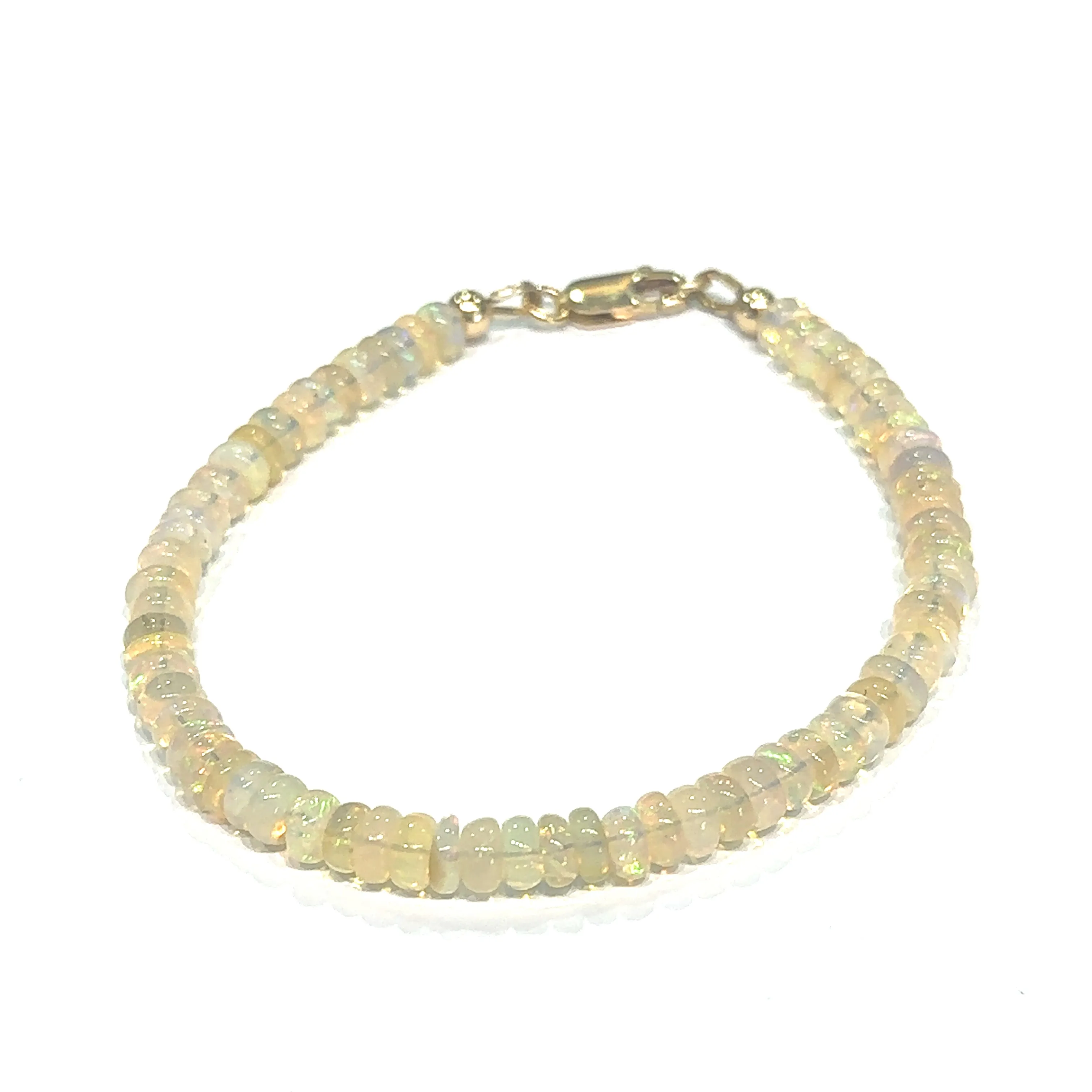 Ethiopian Opal gemstone beaded Bracelet, jewelry