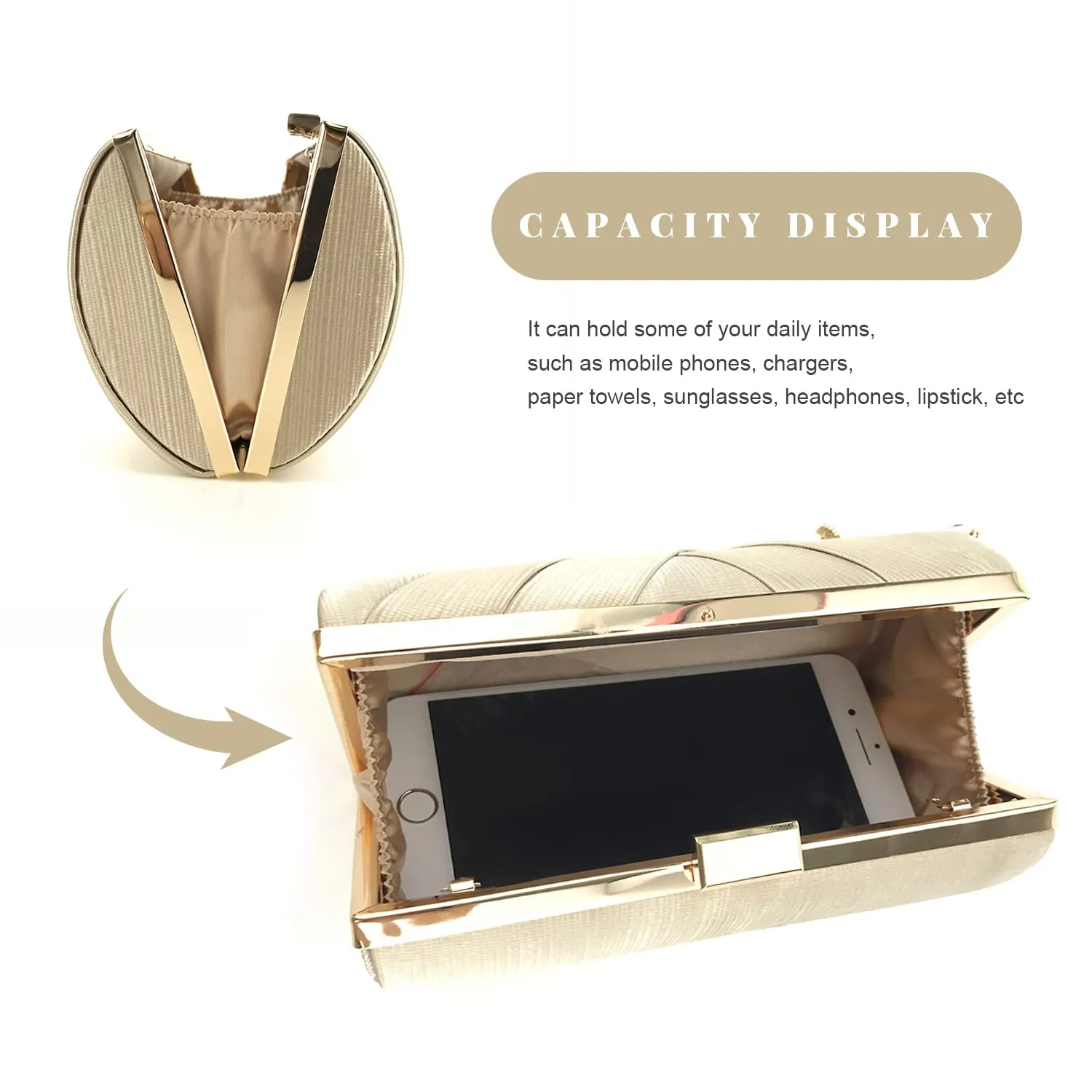 Evening Clutches Bag Satin Wedding Party Evening Bag Tassel Pendant