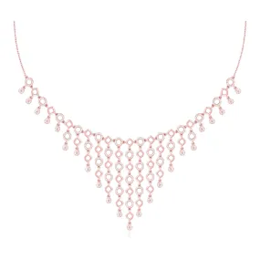 Exclusive rose gold wedding wear necklace