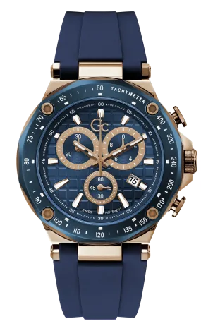 GC Blue Dial Quartz Chronograph Men Watch - Y81007G7MF