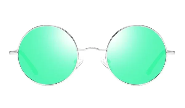 Green Polarized Round Sunglasses for Men - Classy  Stylish Eyewear