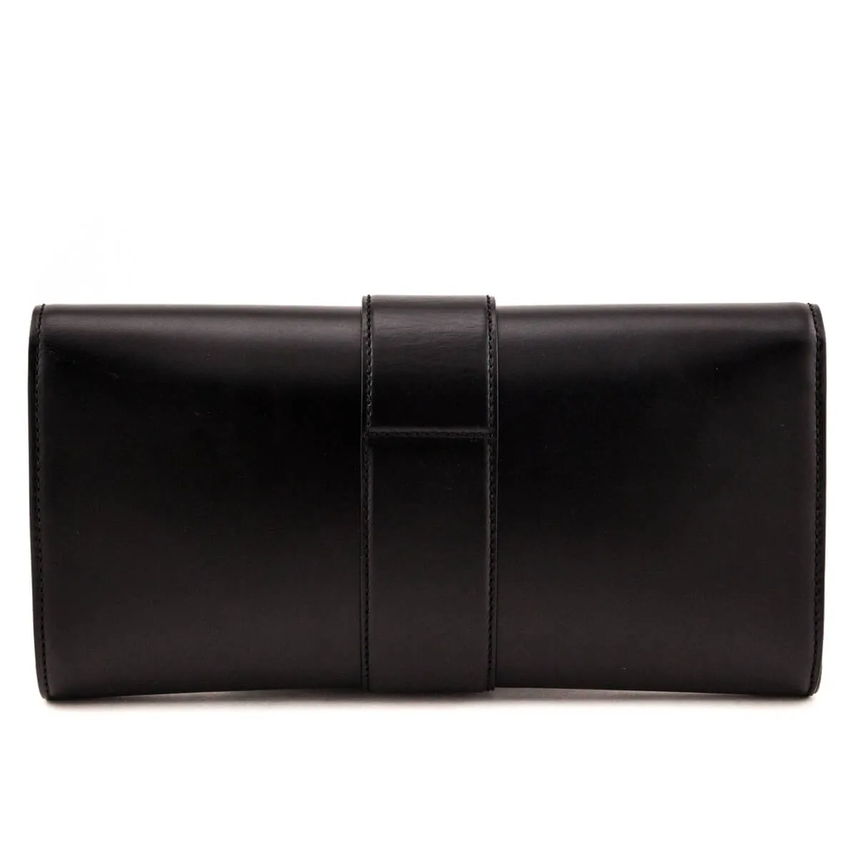 Gucci Black Leather Lady Buckle Clutch