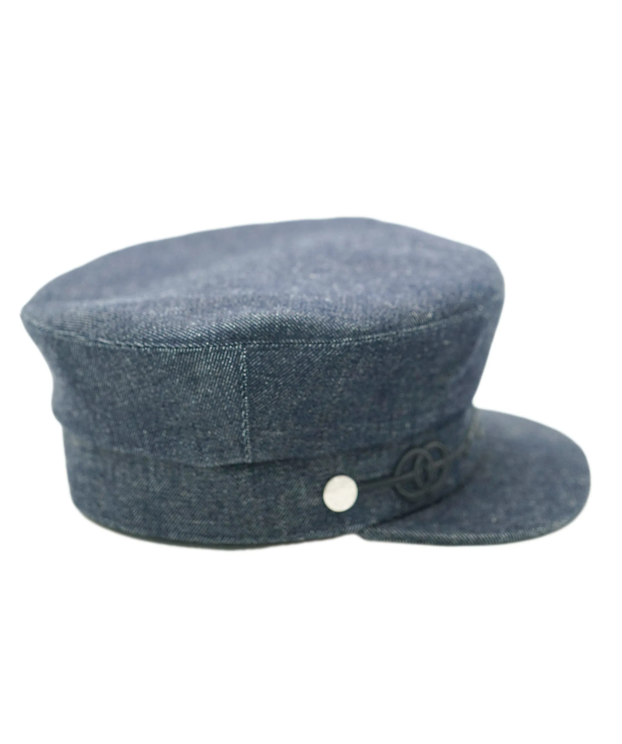 Hermes dark wash denim hat - AJC0763