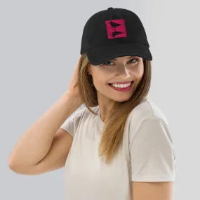 I Love Birds Cotton Denim Hat Designed by Alice Lowe