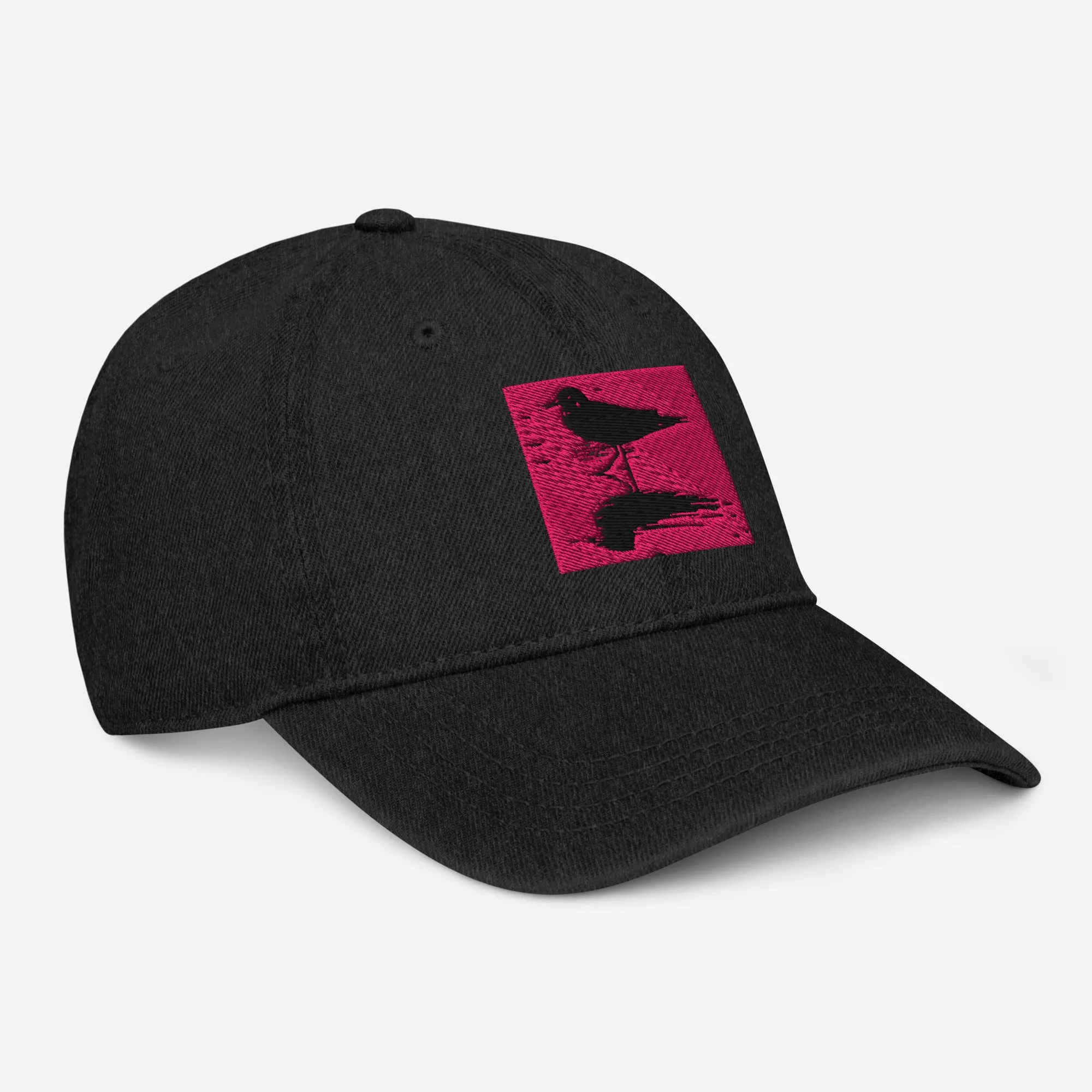 I Love Birds Cotton Denim Hat Designed by Alice Lowe