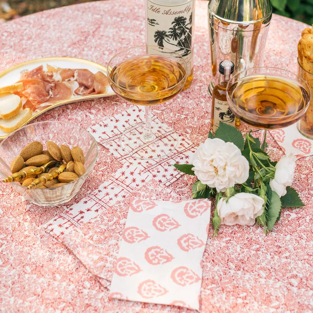 India Hicks Home Multi Blush Cocktail Napkin | Set of 6