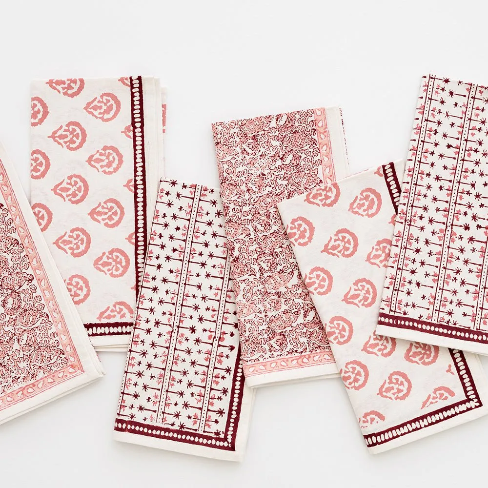 India Hicks Home Multi Blush Napkins | Set of 6