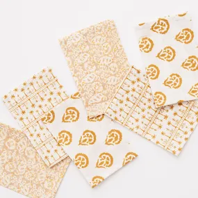 India Hicks Home Multi Golden Cocktail Napkin | Set of 6