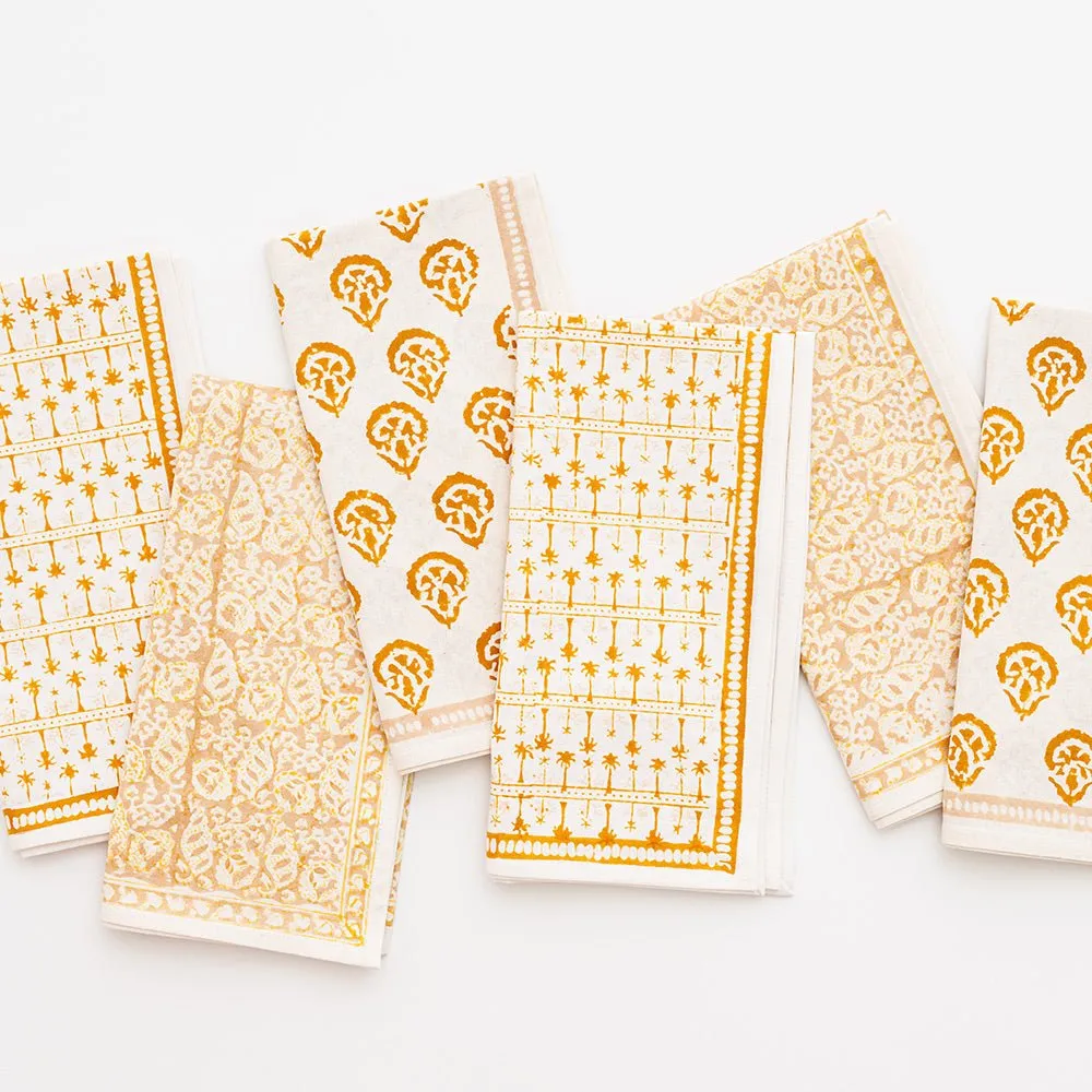 India Hicks Home Multi Golden Napkins | Set of 6