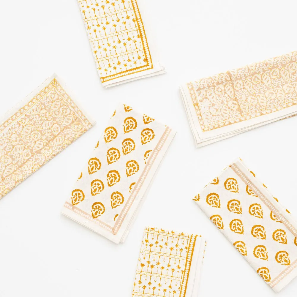 India Hicks Home Multi Golden Napkins | Set of 6