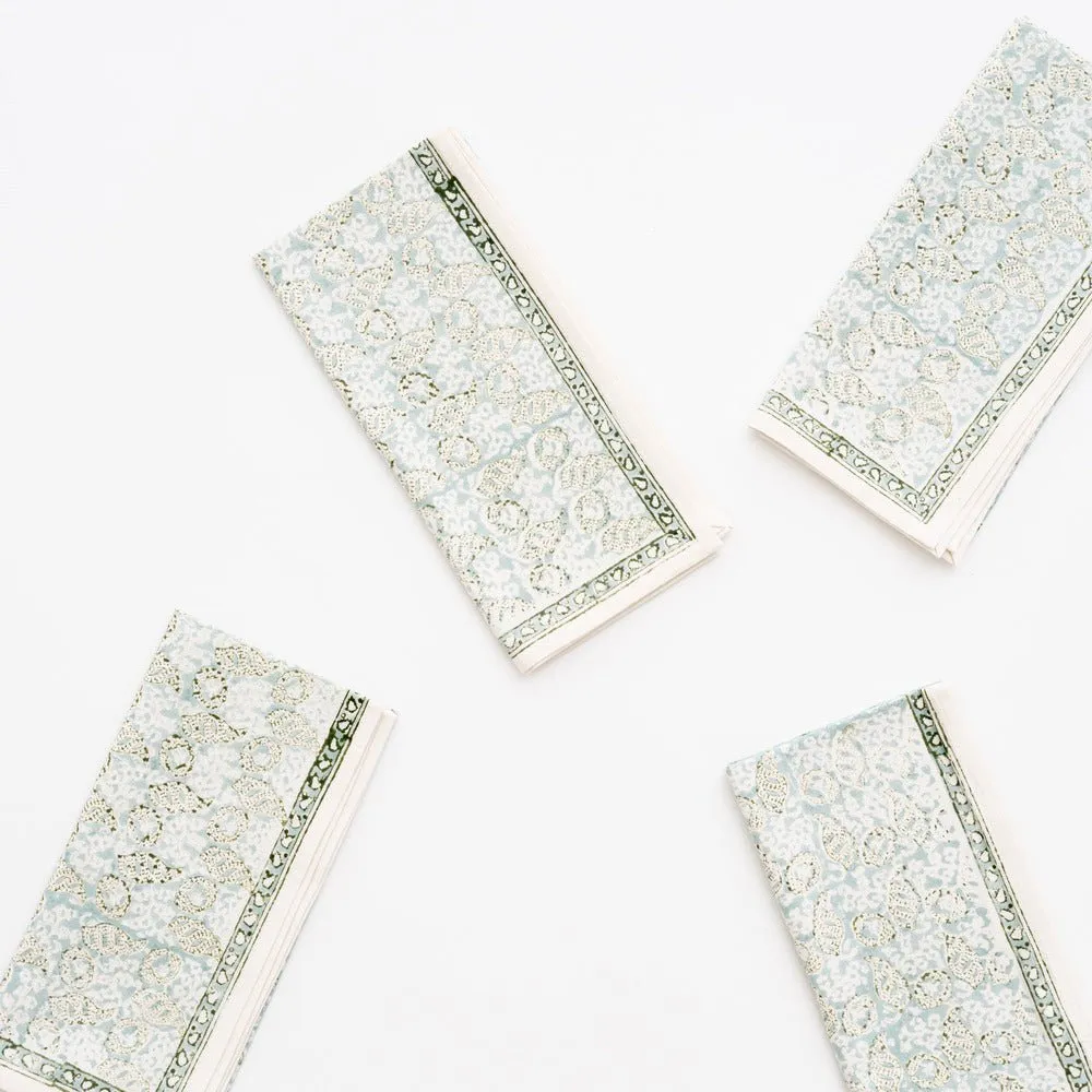 India Hicks Home Seashell Seafoam Napkin | Set of 4