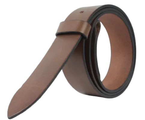 Interchangeable 1 Inch (25mm) Leather Belt Strap in Brown Chicago Screws