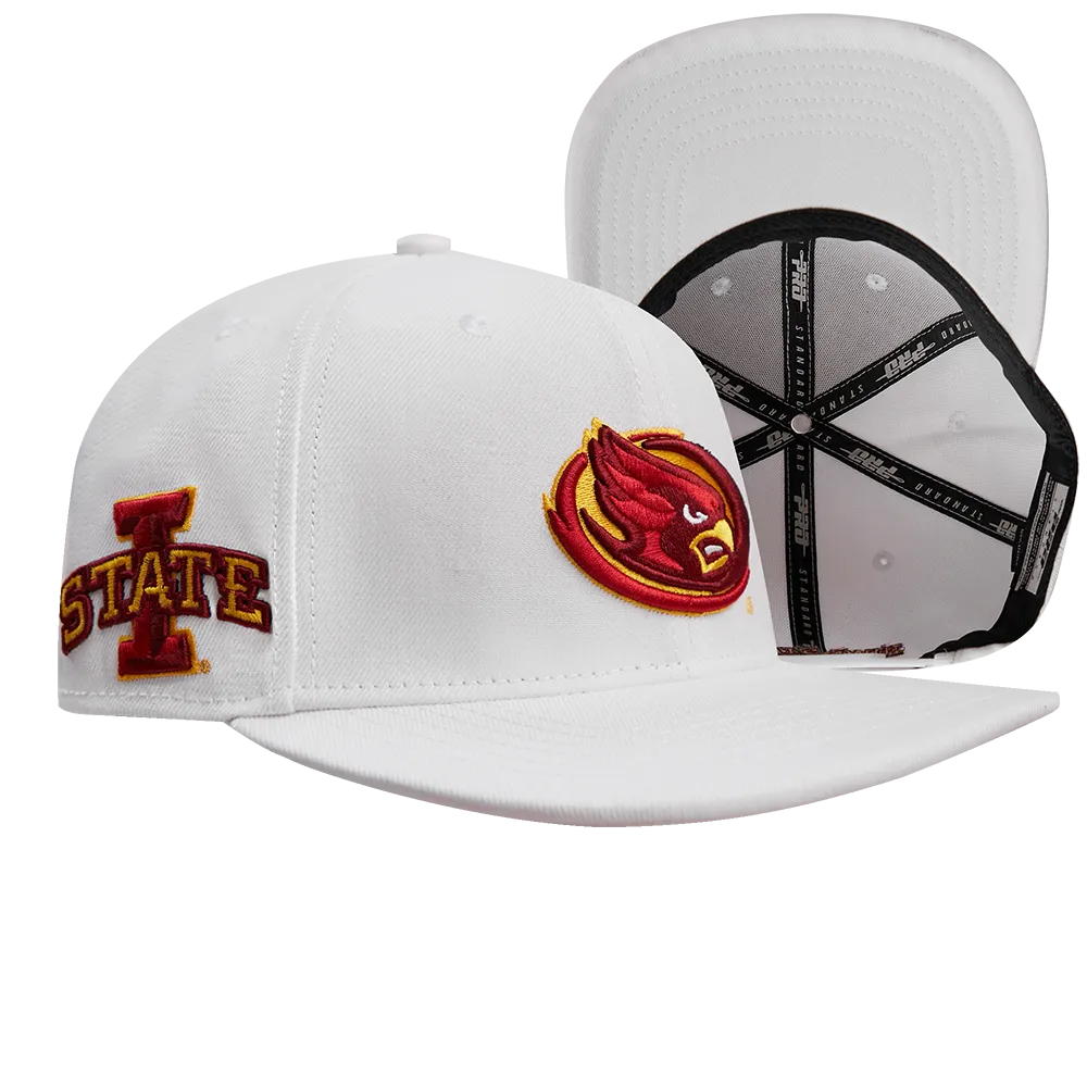 IOWA STATE UNIVERSITY CLASSIC UNISEX WOOL SNAPBACK HAT (WHITE)