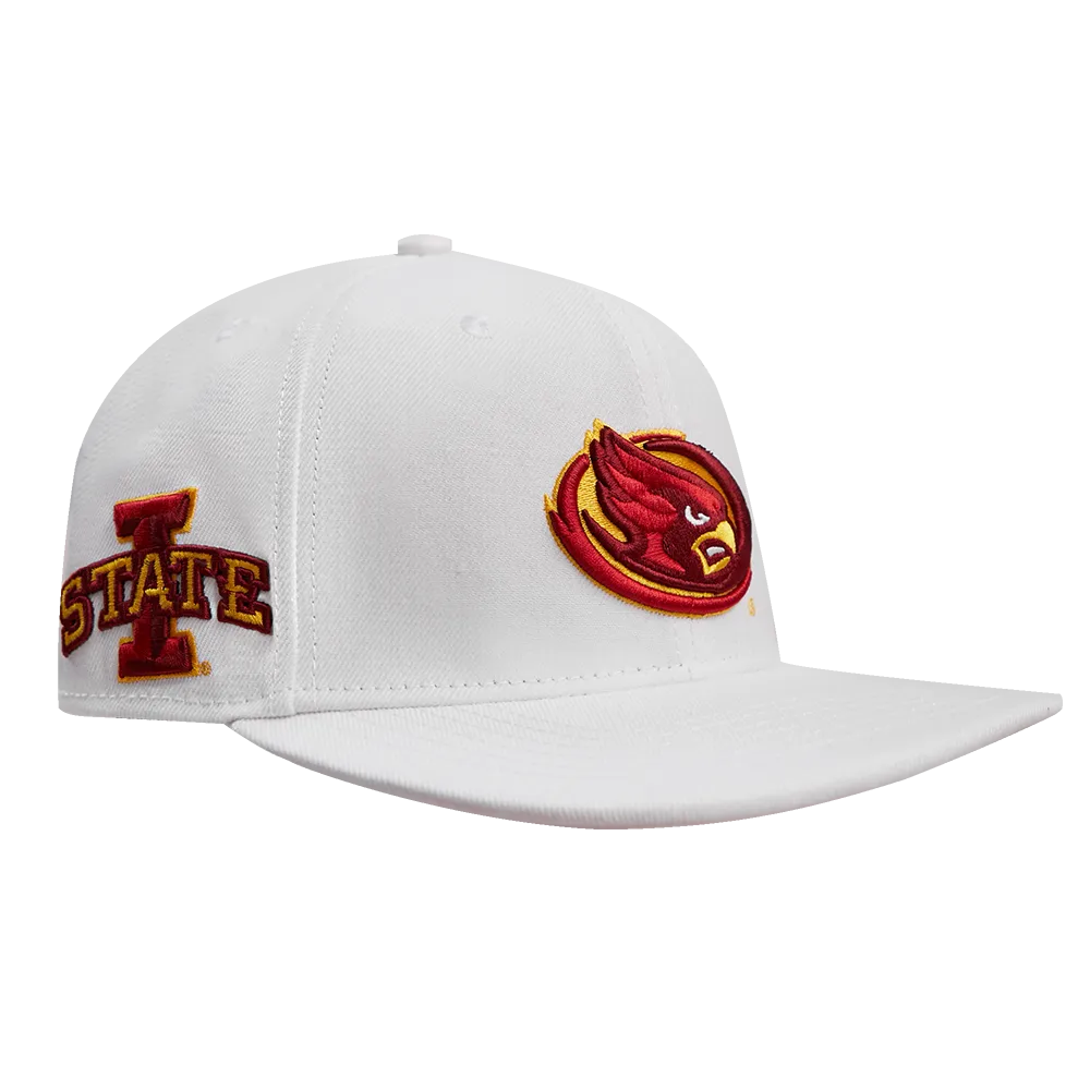 IOWA STATE UNIVERSITY CLASSIC UNISEX WOOL SNAPBACK HAT (WHITE)