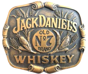 Jack Daniels Old No 7 Brand Whiskey Belt Buckle
