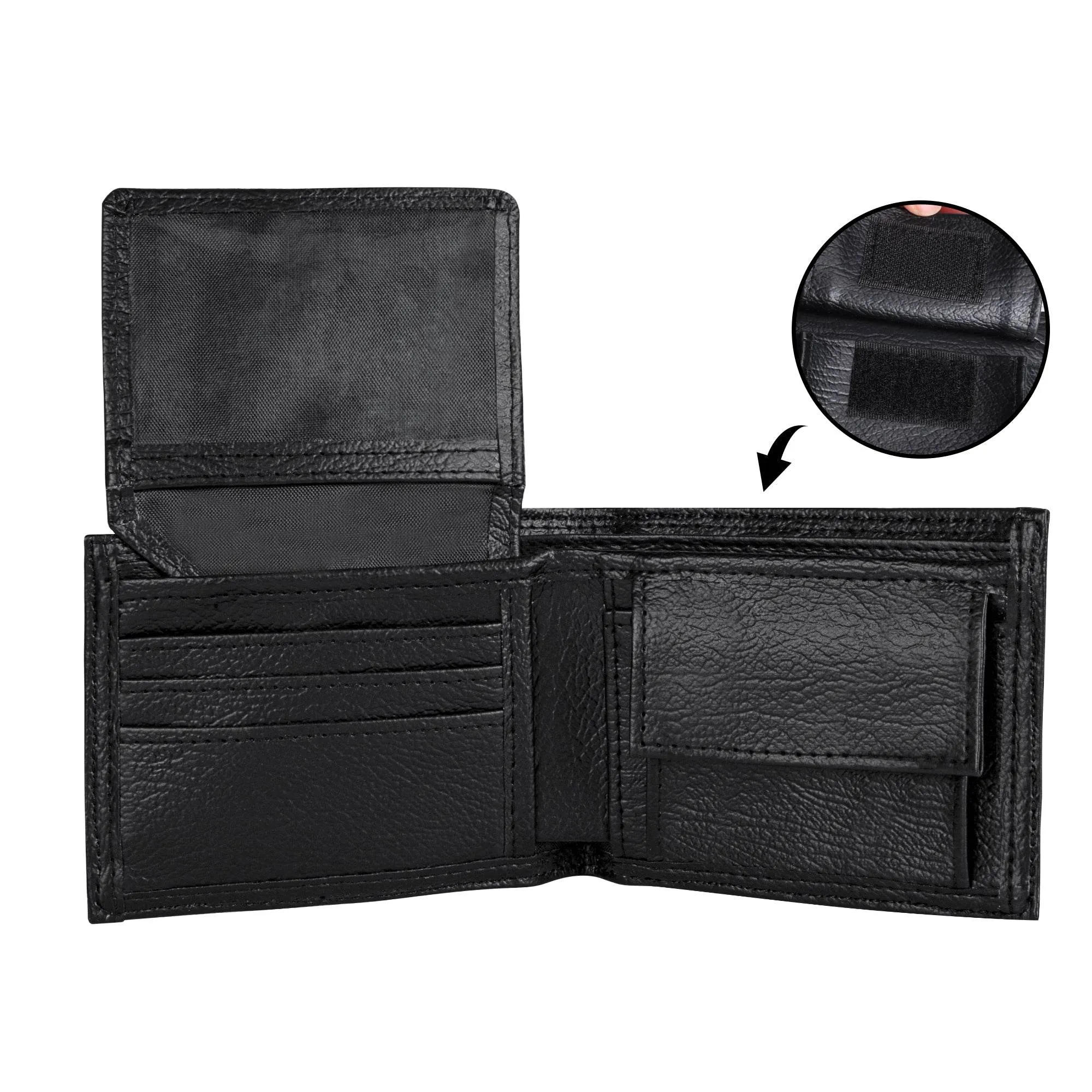 Jack-O-lantern Mens Minimalist Leather Folded Wallet