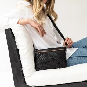 Juju & Co | Woven Crossbody | Black