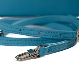 Lana - Blue Cow hide  Leather clutch/sling bag