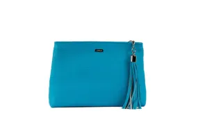 Lana - Blue Cow hide  Leather clutch/sling bag