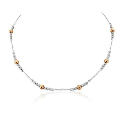 Lavan Rose Gold and Silver Necklace