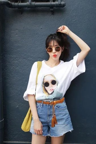 Leather woven dress decorative waist rope casual joker tassel belt YD001