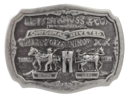 Levi Strauss & Co Original Riveted Since 1850 Belt Buckle
