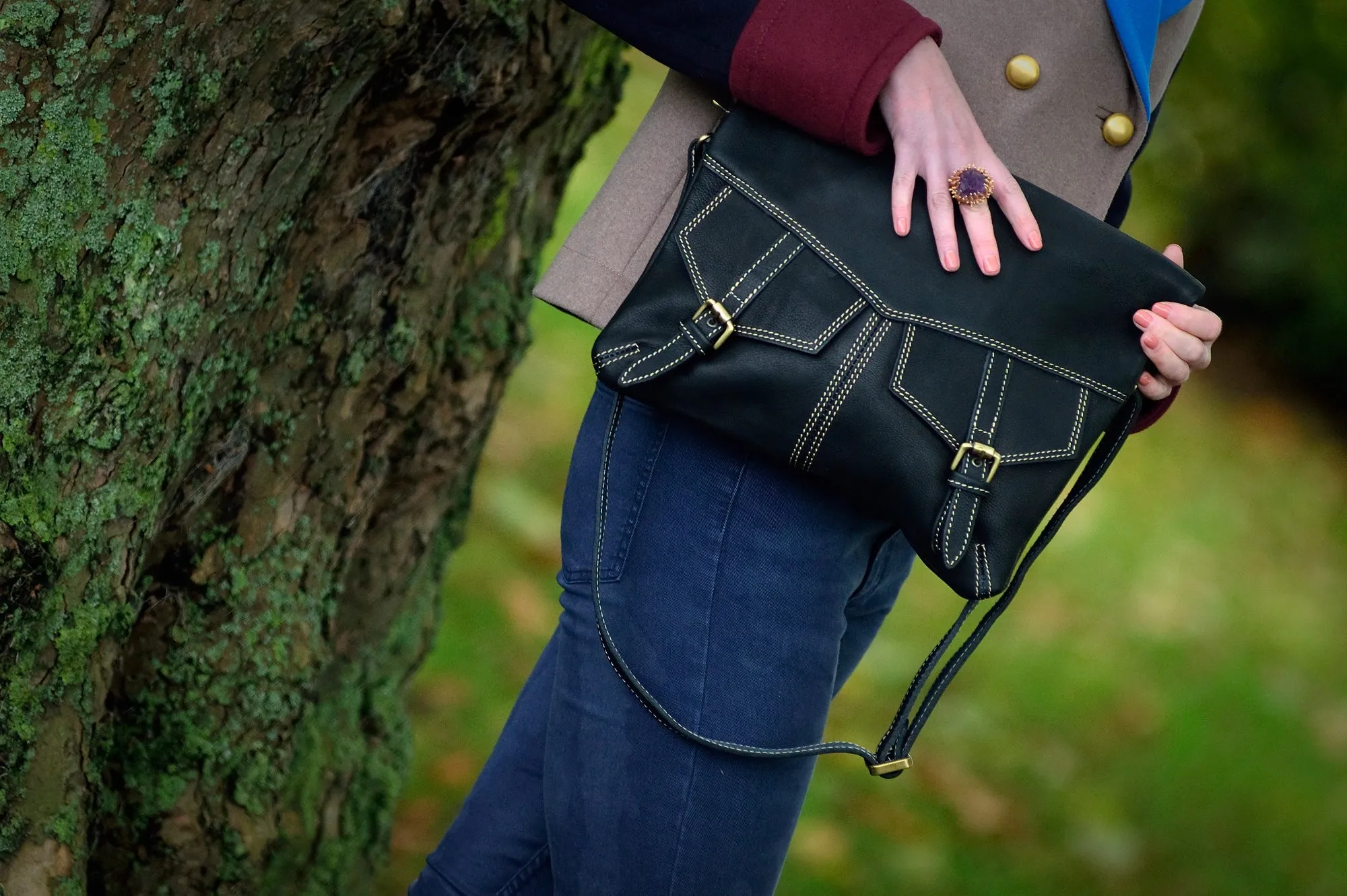 LIMEIRA LEATHER CROSS BODY BAG