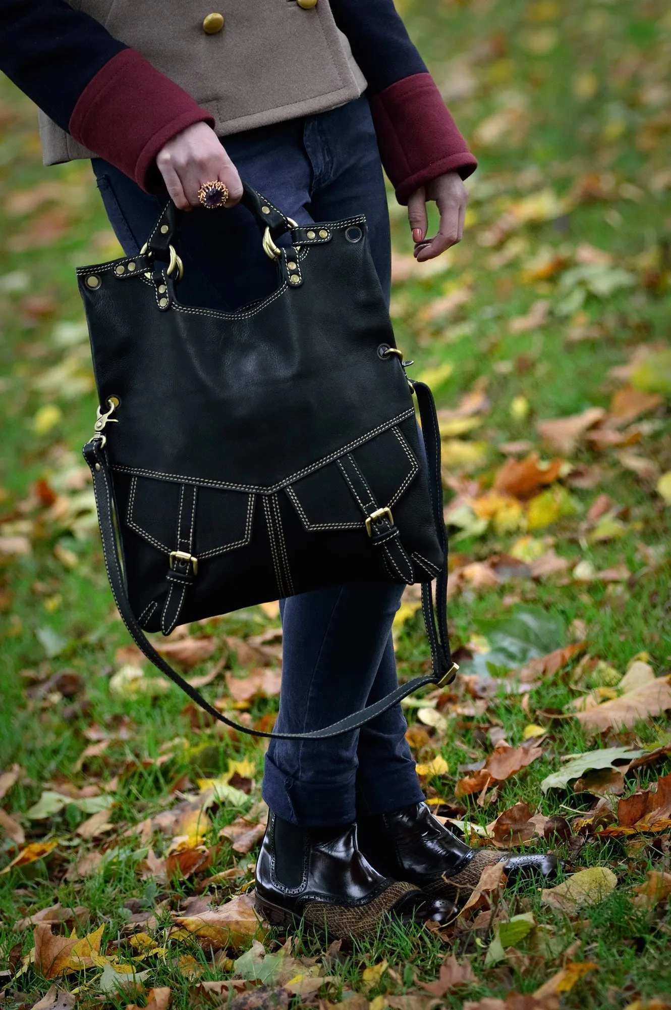 LIMEIRA LEATHER CROSS BODY BAG