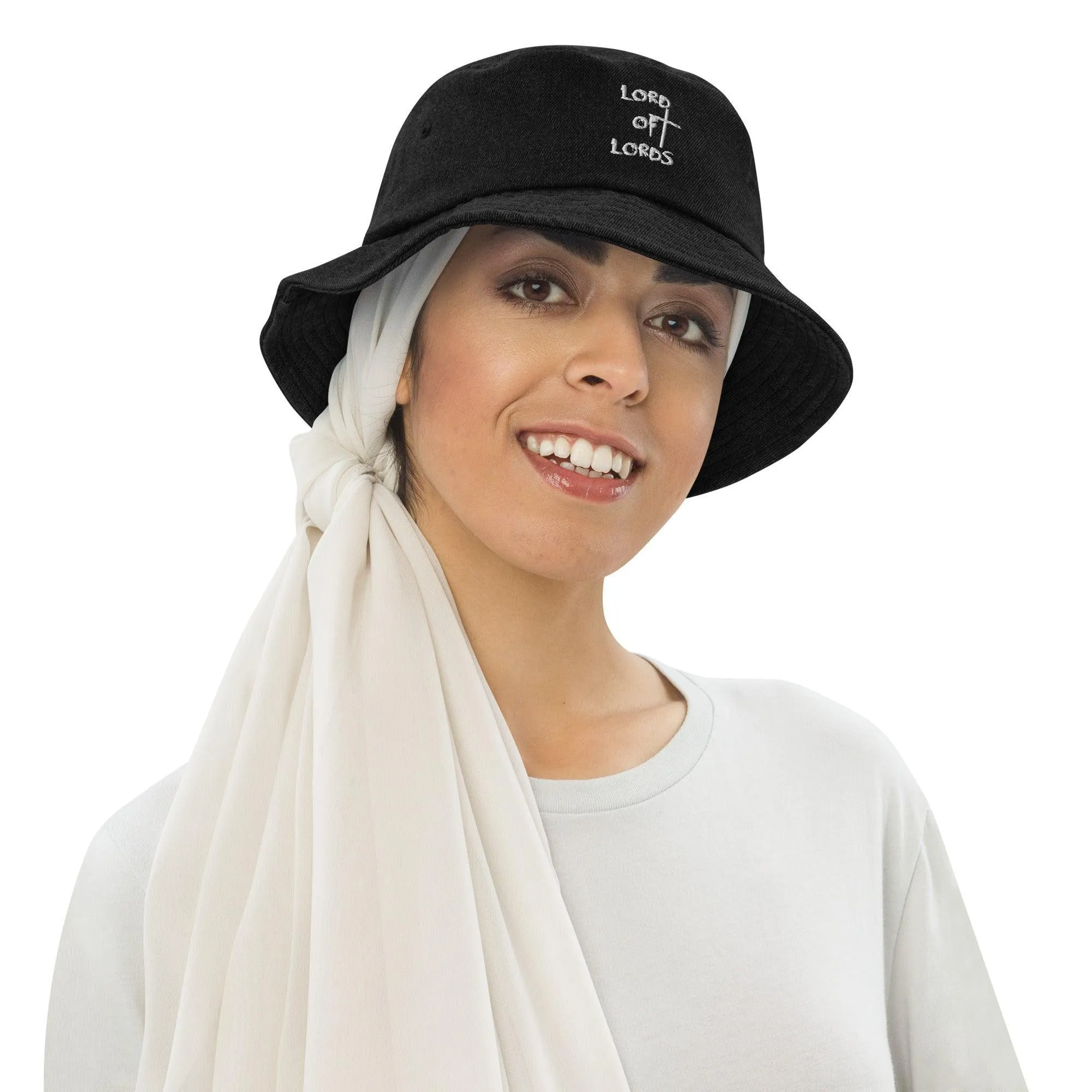 Logo Denim Bucket Hat