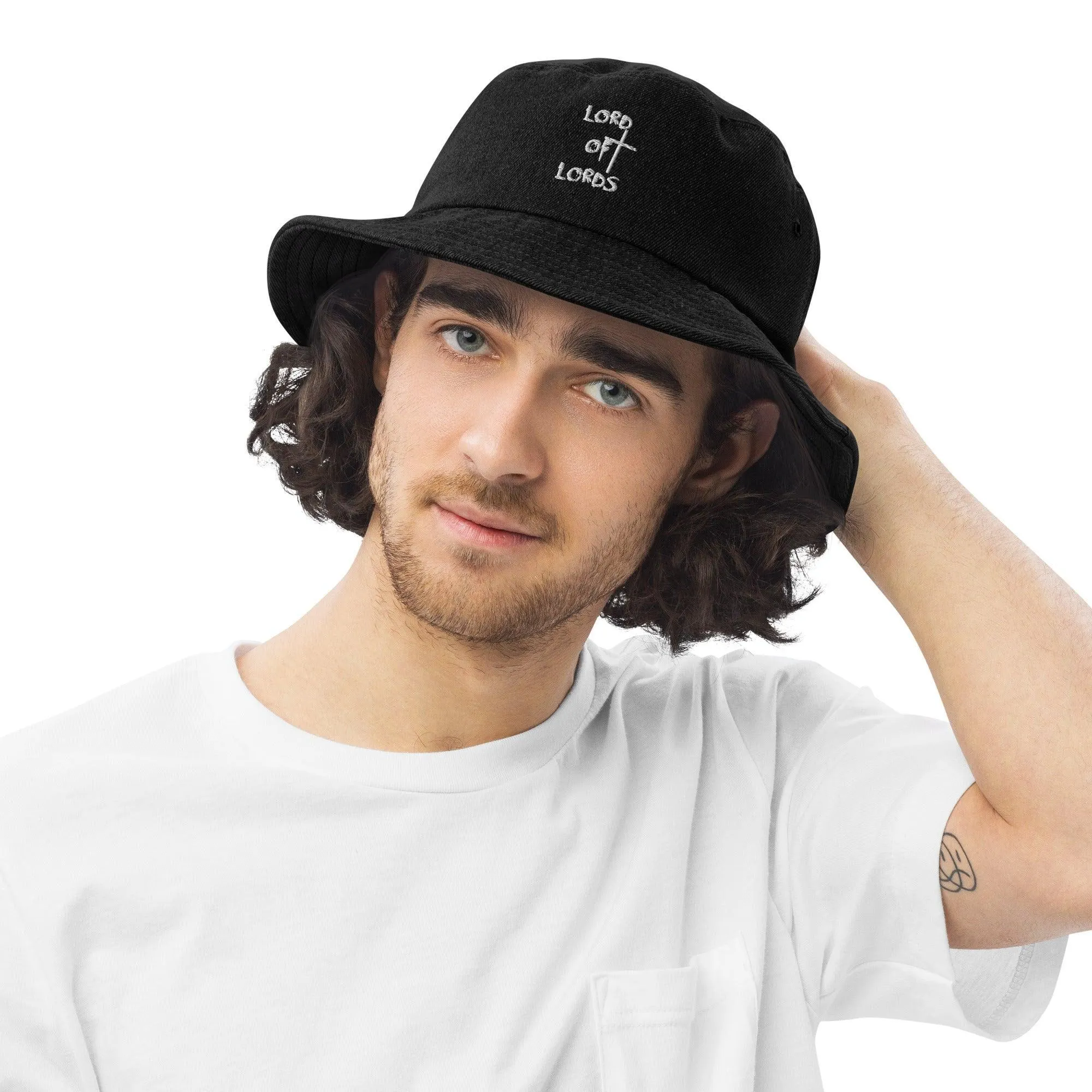 Logo Denim Bucket Hat