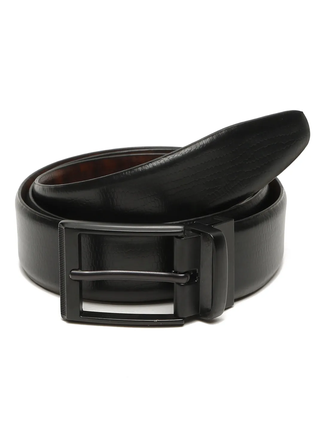 Men's Texture Leather Reversiable belt