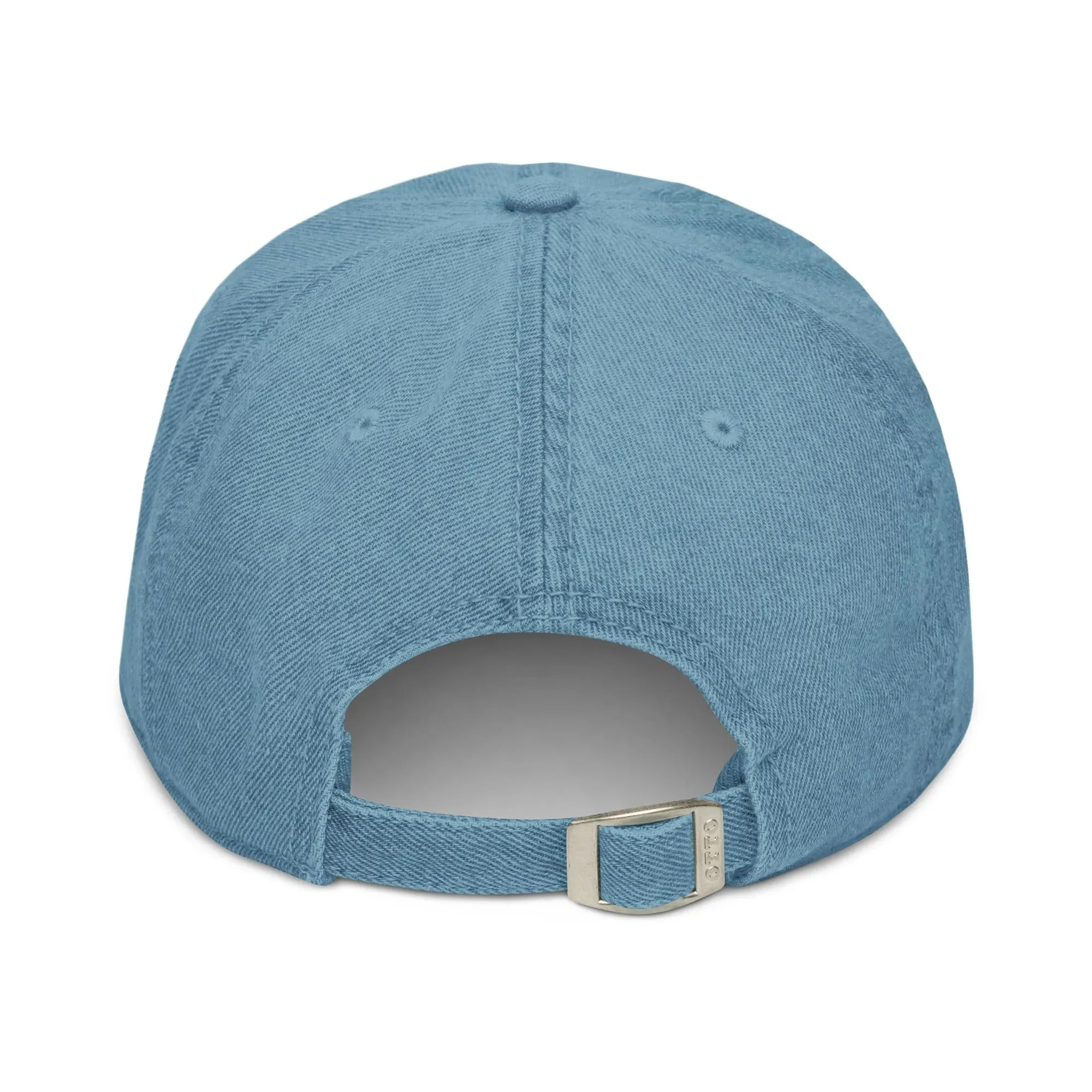 Mexican Otomi Embroidered Denim Dad Hat