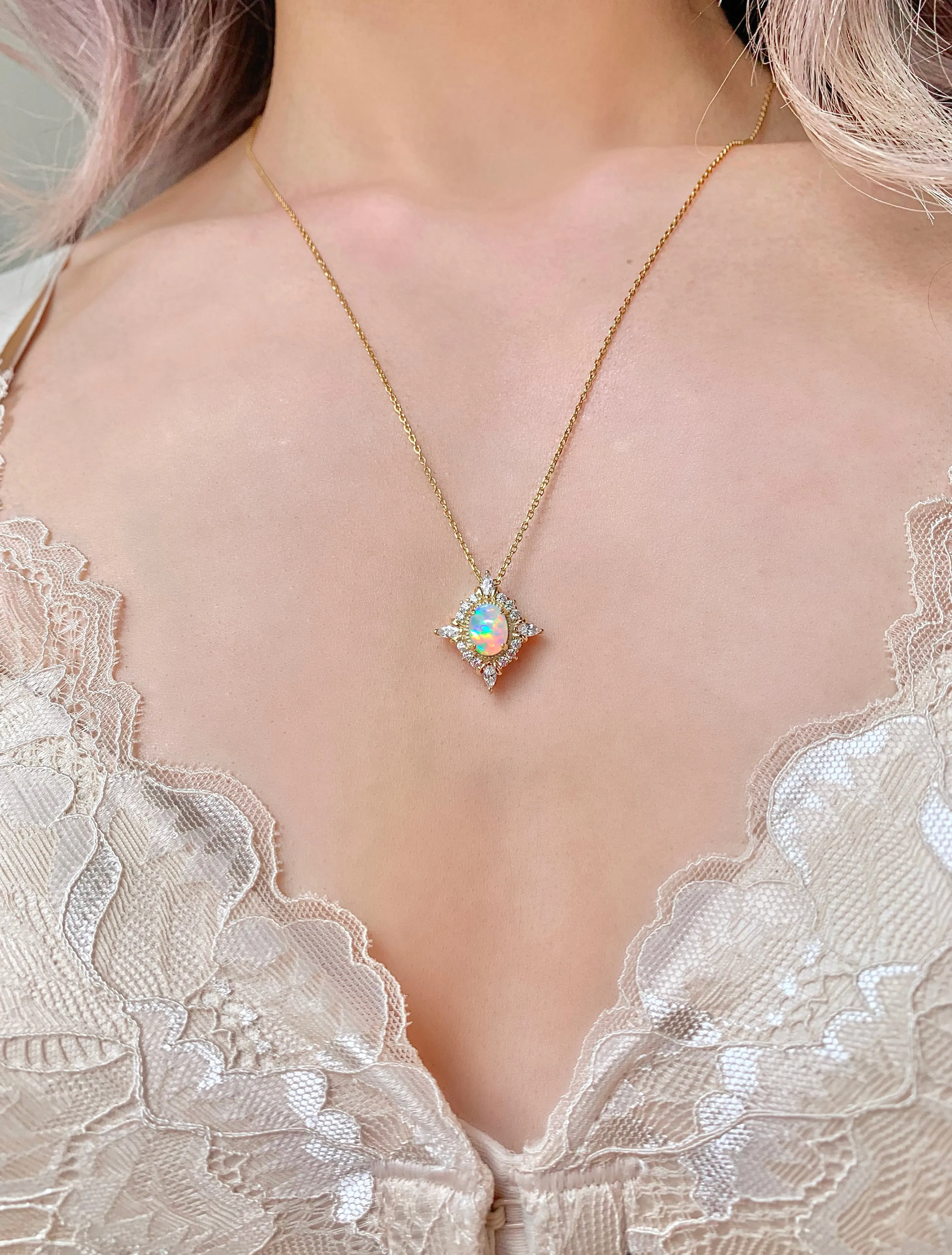Mia Opal Necklace