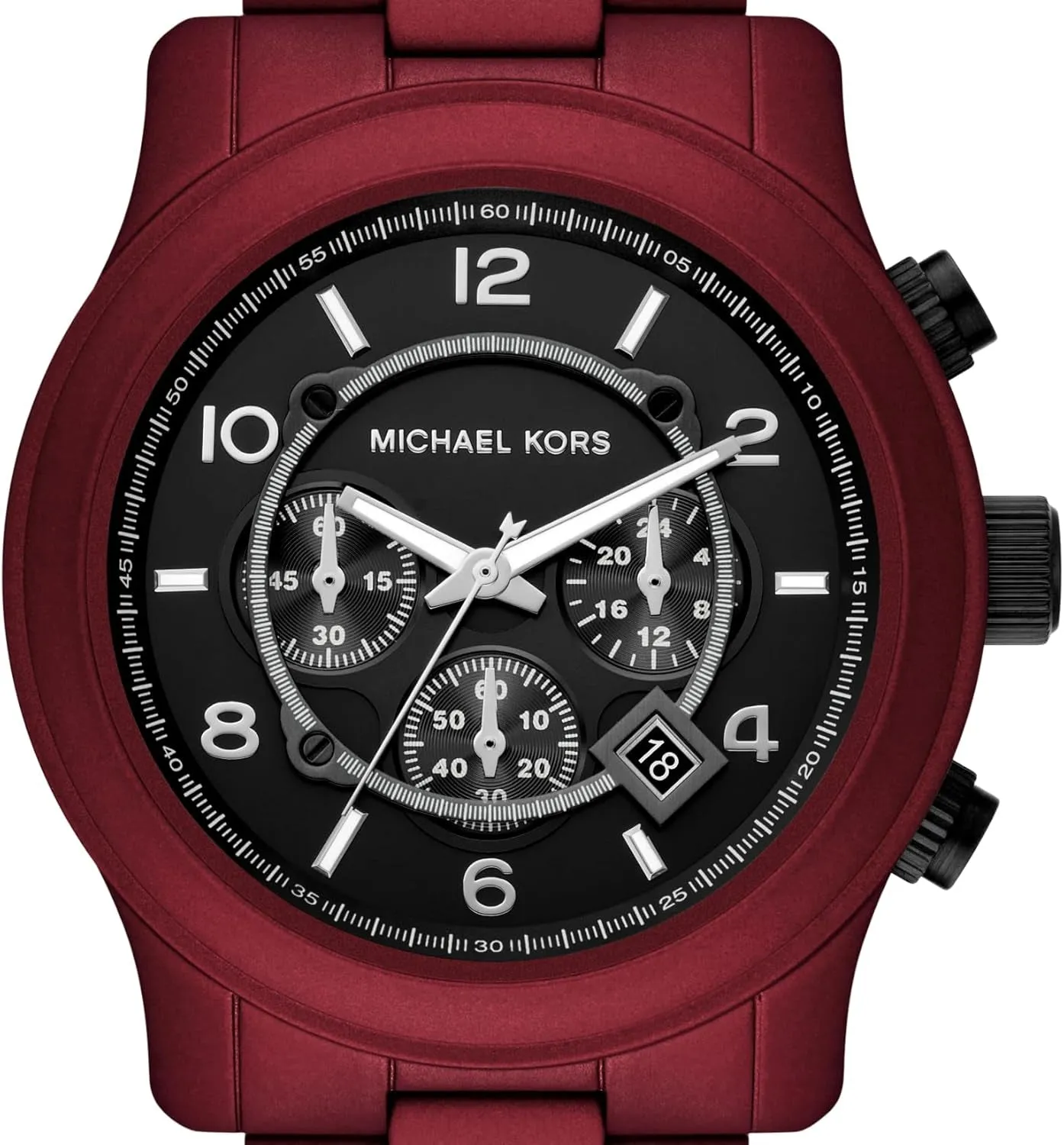 Michael Kors Runway Men's Watch, Stainless Steel Chronograph Watch for Men with Steel or Silicone Band