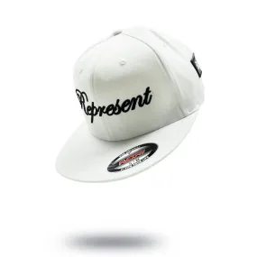 New Skool Classic Script Flexfit Pro On-Field Baseball Cap [WHITE]