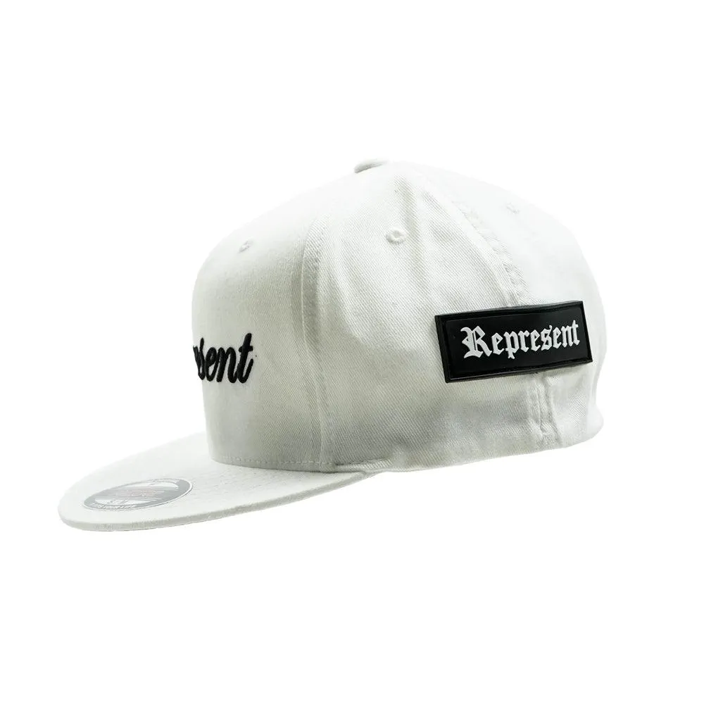 New Skool Classic Script Flexfit Pro On-Field Baseball Cap [WHITE]