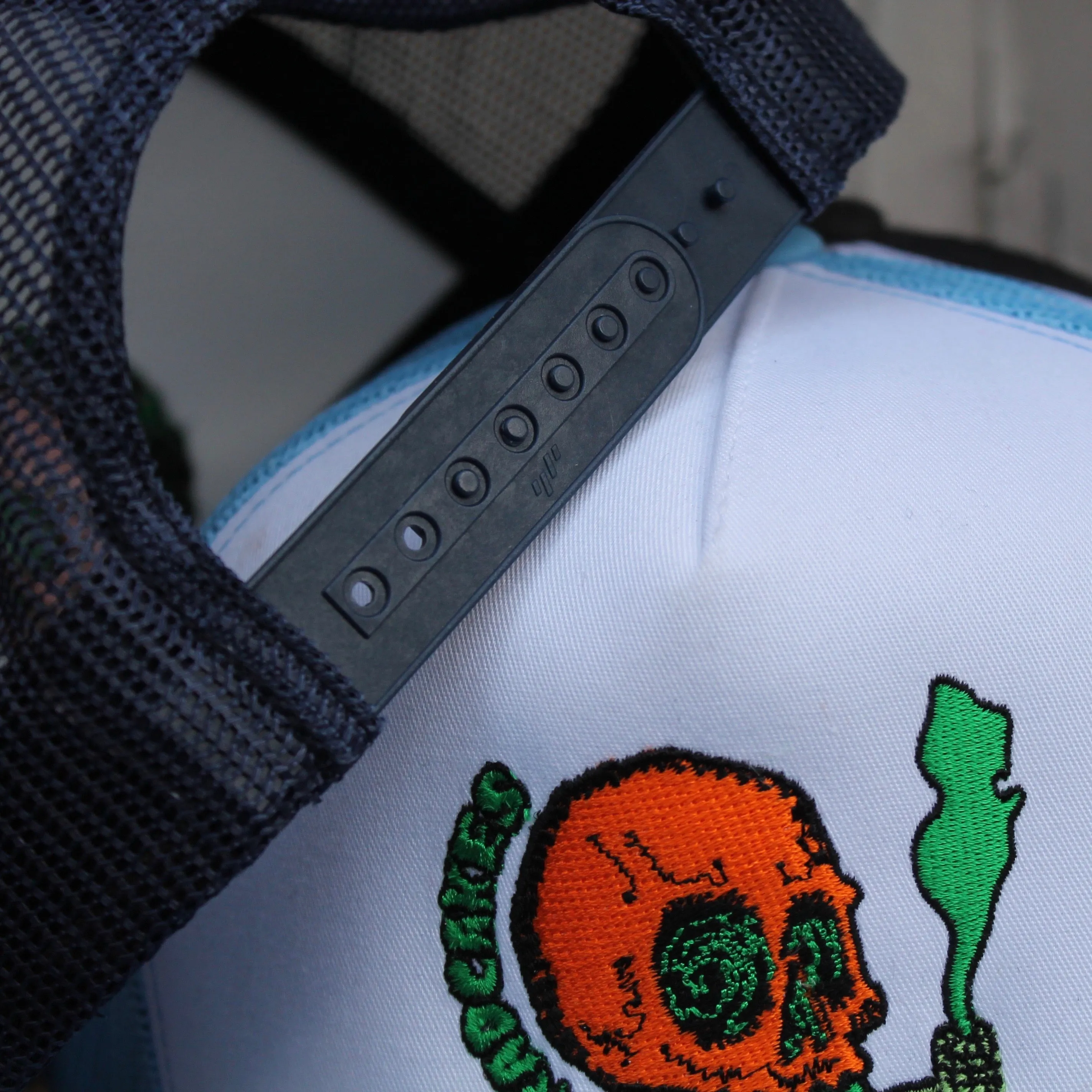 NJ Skull classic mesh trucker hat (BLACK)