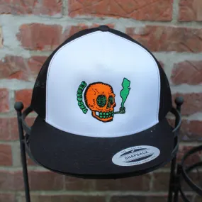 NJ Skull classic mesh trucker hat (BLACK)