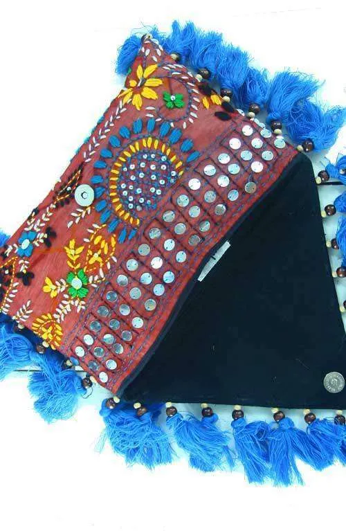 Offbeat Clutch Turquoise Tassel