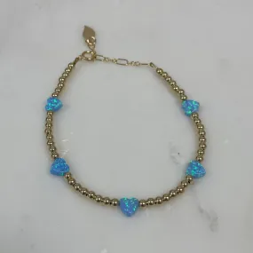 Opal Multi Heart Bracelet