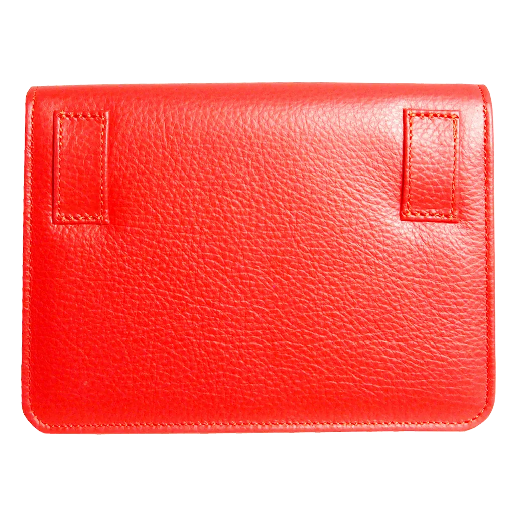Pebbled Leather Belt Bag Coral